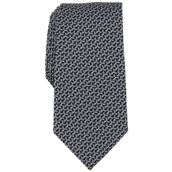 Perry Ellis Men Rova Geo-Print Tie Black - Picture 1 of 1
